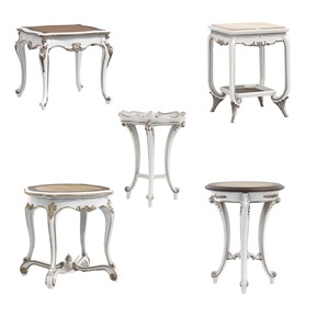 轻奢 边几 古典角几组合