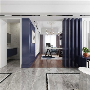 简欧 客餐厅 全景