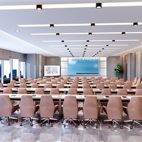 现代 会议厅 办公多媒体会议室培训室