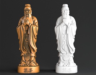 新中式孔子雕像