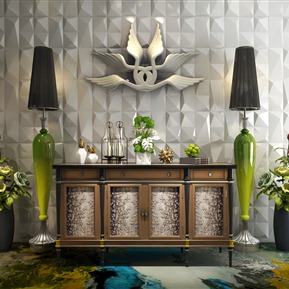 后现代 玄关柜 端景台