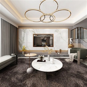 轻奢 客餐厅 全景