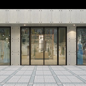 工业LOFT 门头 服装店