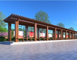 现代 长廊 文化长廊