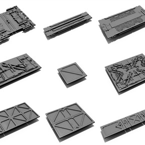 工业LOFT 墙面 科幻墙面硬表面