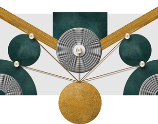 民族风抽象装饰画贴图下载-3d溜溜网