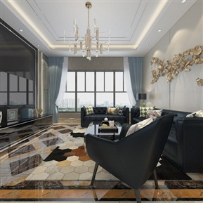 现代 客餐厅 客厅