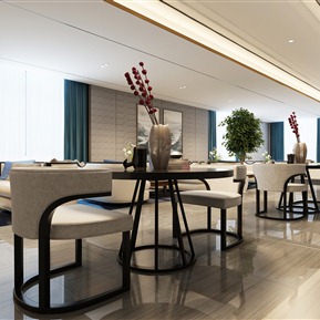 新中式 接待区  休息区