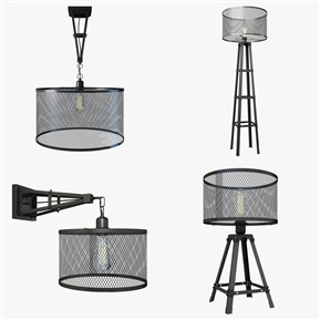 工业LOFT  灯具组合 吊灯壁灯组合