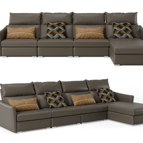 现代 转角沙发 组合沙发