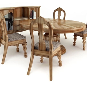 美式 餐桌椅组合