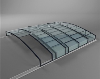 现代遮雨棚3d模型