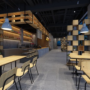 工业LOFT 餐厅 水吧餐厅快餐店咖啡厅