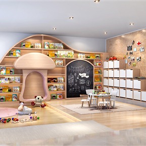 现代 娱乐室 儿童娱乐区