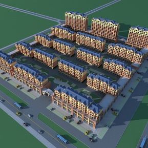 简欧 鸟瞰图 住宅鸟瞰