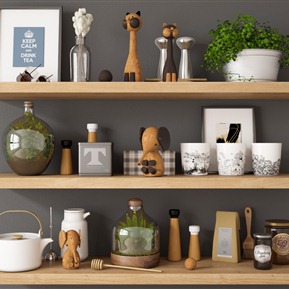 北欧 墙上置物架