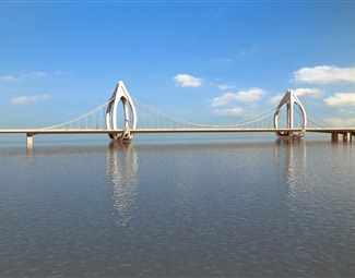 现代桥梁道路景观