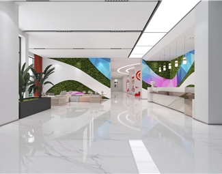 现代 大厅 社区用房