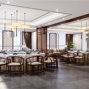 新中式 包间 餐厅大包间