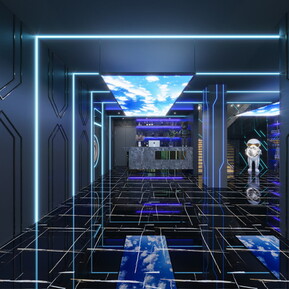 现代 KTV大厅 包间大厅