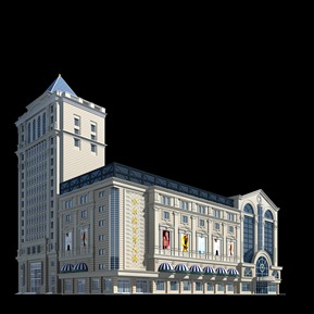 欧式 商业楼 商场