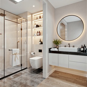 现代 卫生间 卫生间浴室