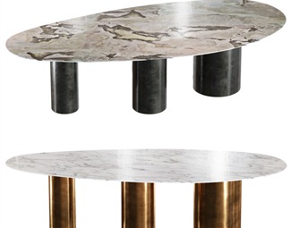 现代岩板餐桌
