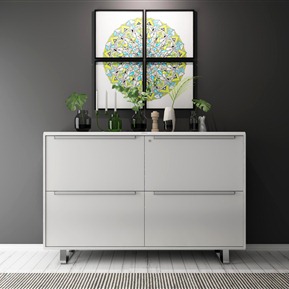 现代 玄关柜 装饰柜装饰品组合