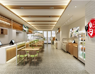 现代 快餐店