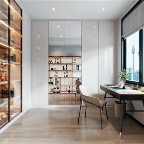 轻奢 衣帽间 衣帽间书房