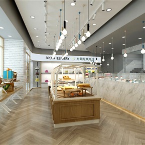 现代 面包店 布朗尼烘焙坊