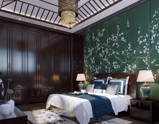 中式卧室装饰品