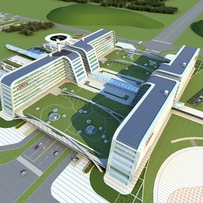 现代 医院建筑 医院