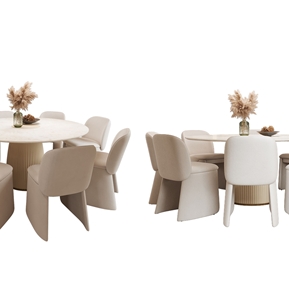 现代 餐桌椅组合 餐桌 餐椅