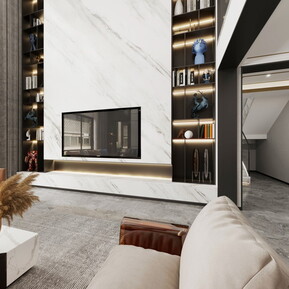 轻奢 客餐厅 别墅