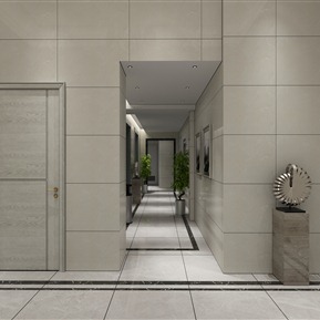 现代 过道 电梯间