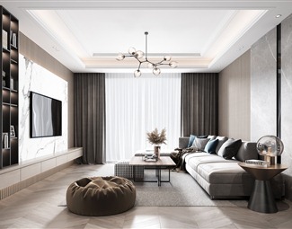 【田园客厅模型】_3dmax模型库免费下载_3d溜溜网