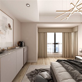 现代 卧室 主卧