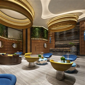 现代 大厅 美容院大厅