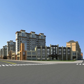 现代 商业街 住宅商业