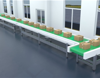 现代 仓库 传送带