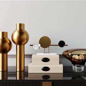 轻奢 摆件组合 意式装饰摆件