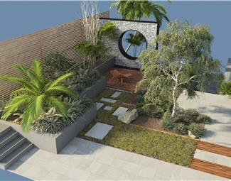 现代别墅区3d模型下载-3d溜溜网