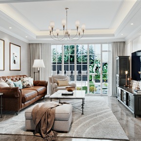 美式 客厅