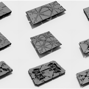 后现代 墙面 科幻墙面