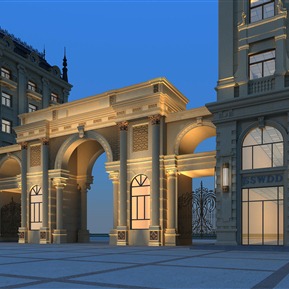 欧式 大门 小区大门