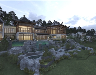 中式 中式的庭院 的庭院