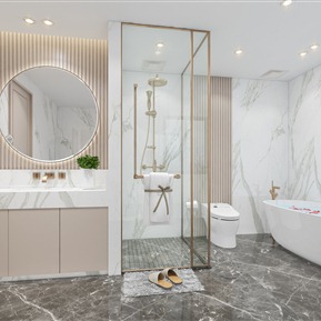 轻奢 卫生间 幸福里主卫