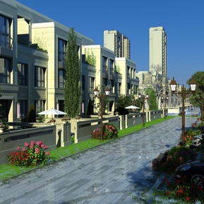 现代 联排别墅 洋房别墅