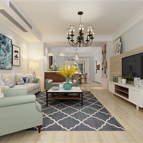 客餐厅 客厅沙发茶几组合